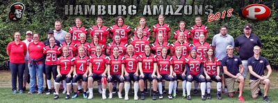Hamburg Amazons Team 2018 als Facebook Titelbild